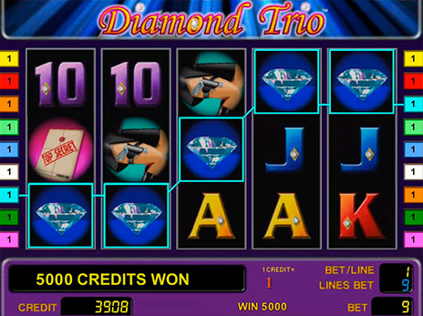 Игровой автомат Diamond Trio (Алмазное Трио)