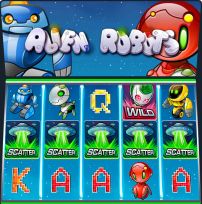 Игровой автомат Alien Robots играть бесплатно Игровой автомат Alien Robots бесплатно