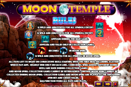 Бесплатные вращения Игровой автомат Moon Temple