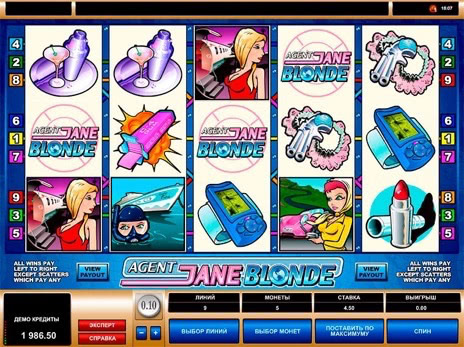 Онлайн автоматы Agent Jane Blonde выпадение бесплатных игр
