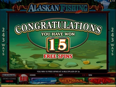 Игровые аппараты Alaskan Fishing начало бесплатных вращений