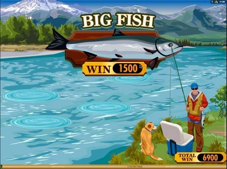 Онлайн автоматы Alaskan Fishing улов в бонус игре