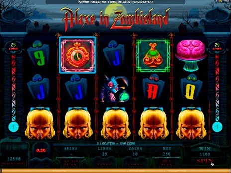 Игровые автоматы Alaxe in Zombieland максимальная выигрышная комбинация