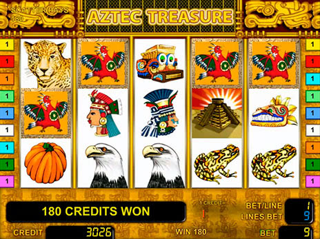 Онлайн автоматы Aztec Treasure выпадение бесплатных игр