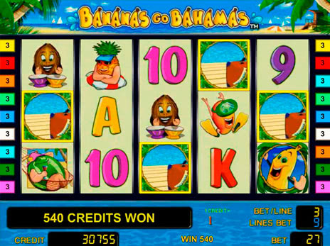 Игровые автоматы Bananas Go Bahamas выпадение бесплатных игр