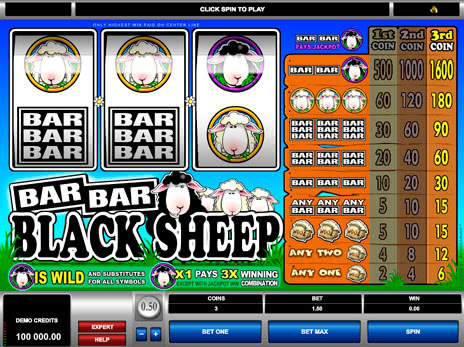 Игровые автоматы Бар Бар Черный Барашек символы