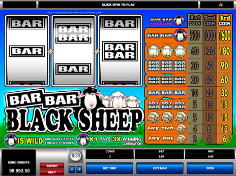 Игровые автоматы Бар Бар Черный Барашек символы