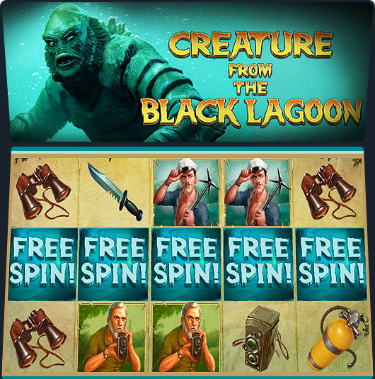 Игровой автомат Creature From The Black Lagoon играть бесплатно Игровой автомат Creature From The Black Lagoon играть бесплатно