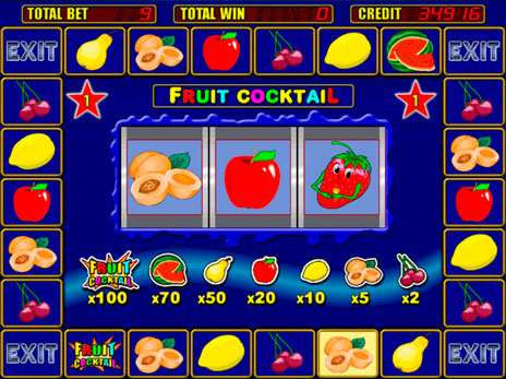 Игровые автоматы Fruit Cocktail бонус игра