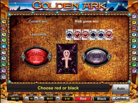 Онлайн слоты Golden Ark риск игра