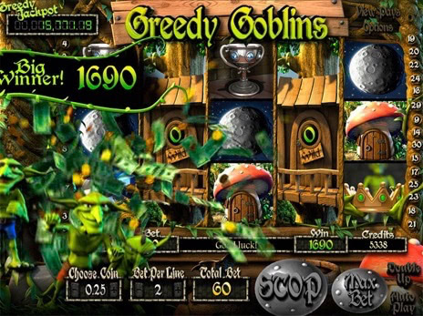 Онлайн слоты Greedy Goblins большой выигрыш