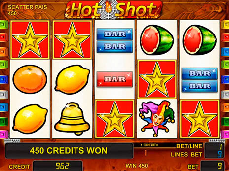 Онлайн автоматы Hot Shot выпадение бесплатных игр