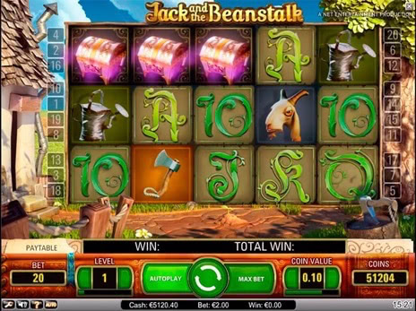 Игровые аппараты Jack and the Beanstalk выпадение бесплатных вращений