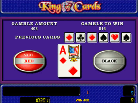 Онлайн слоты King of Cards риск игра