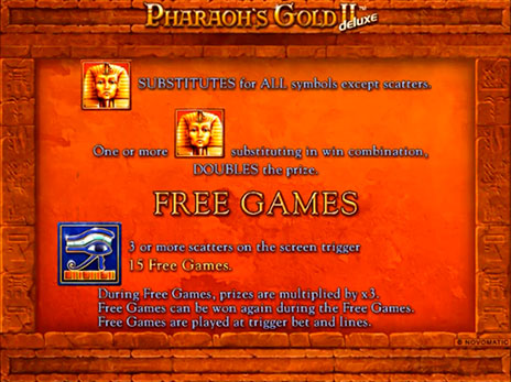 Слот автоматы Pharaohs Gold 2 deluxe описание бесплатных игр