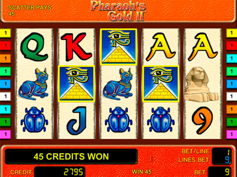 Игровые автоматы Pharaohs Gold 2 выпадение бесплатных игр