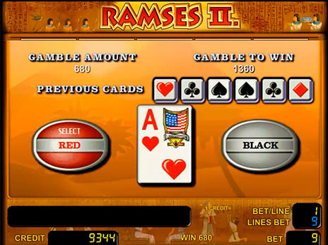 Бесплатный слот Ramses 2 риск игра