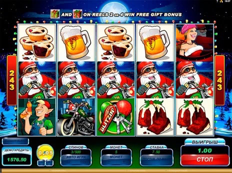 Игровые автоматы Santas Wild Ride максимальная выигрышная комбинация