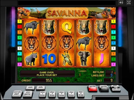 Игровые автоматы Savanna выпадение бесплатных игр