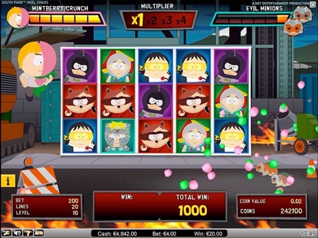 Игровые автоматы South Park превью уровень бонусной игры