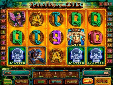 Бесплатные автоматы Spirits of Aztec выпадение бесплатных игр