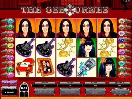 Игровые автоматы The Osbournes максимальная выигрышная комбинация