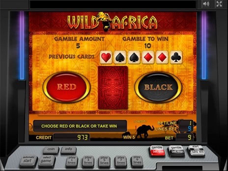 Онлайн слоты Wild Africa риск игра
