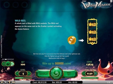 Бесплатные автоматы Wish Master описание комбинации диких символов игры