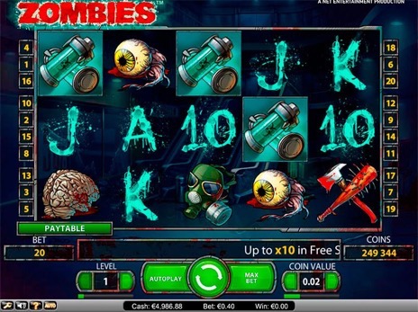 Онлайн автоматы Zombies выпадение бесплатных игр