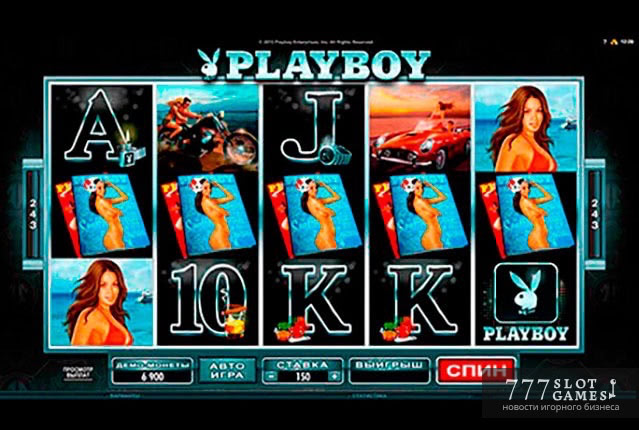 Игровой автомат Playboy мужской тематики