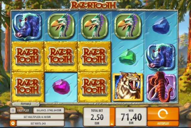 Игровой автомат Razortooth от Quickspin.