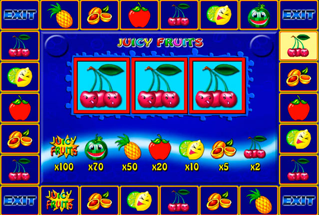 Сочные фрукты - автомат Juicy Fruits от Игрософт